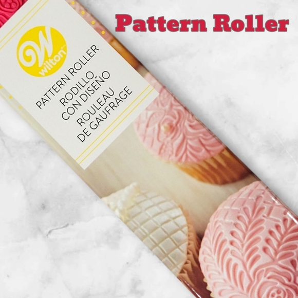 🆕️ Wilton Pink Silicone Floral Pattern Roller - NWT - Picture 5 of 8
